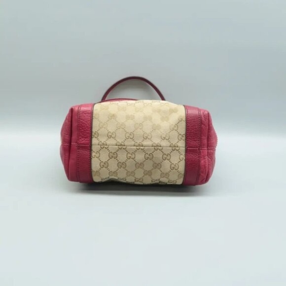 100% Authentic GUCCI GG Brown Cloth Tote 588-060224 - Picture 5 of 12